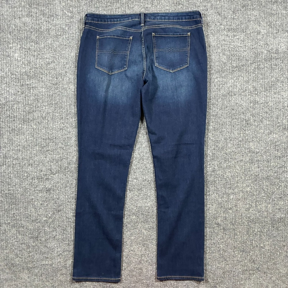 Arizona Jean Co. Womens Super Skinny Jeans Size 17 Dark Wash Denim Mid Rise - Picture 2 of 9
